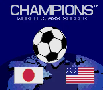 Champions World Class Soccer (World) (En,Fr,De,Es) screen shot title